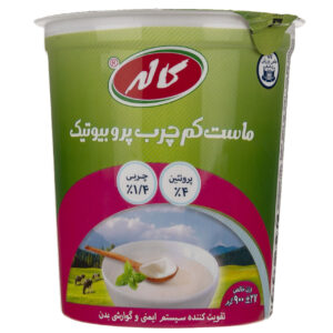 ماست کم چرب پروبیوتیک کاله مقدار 900 گرم