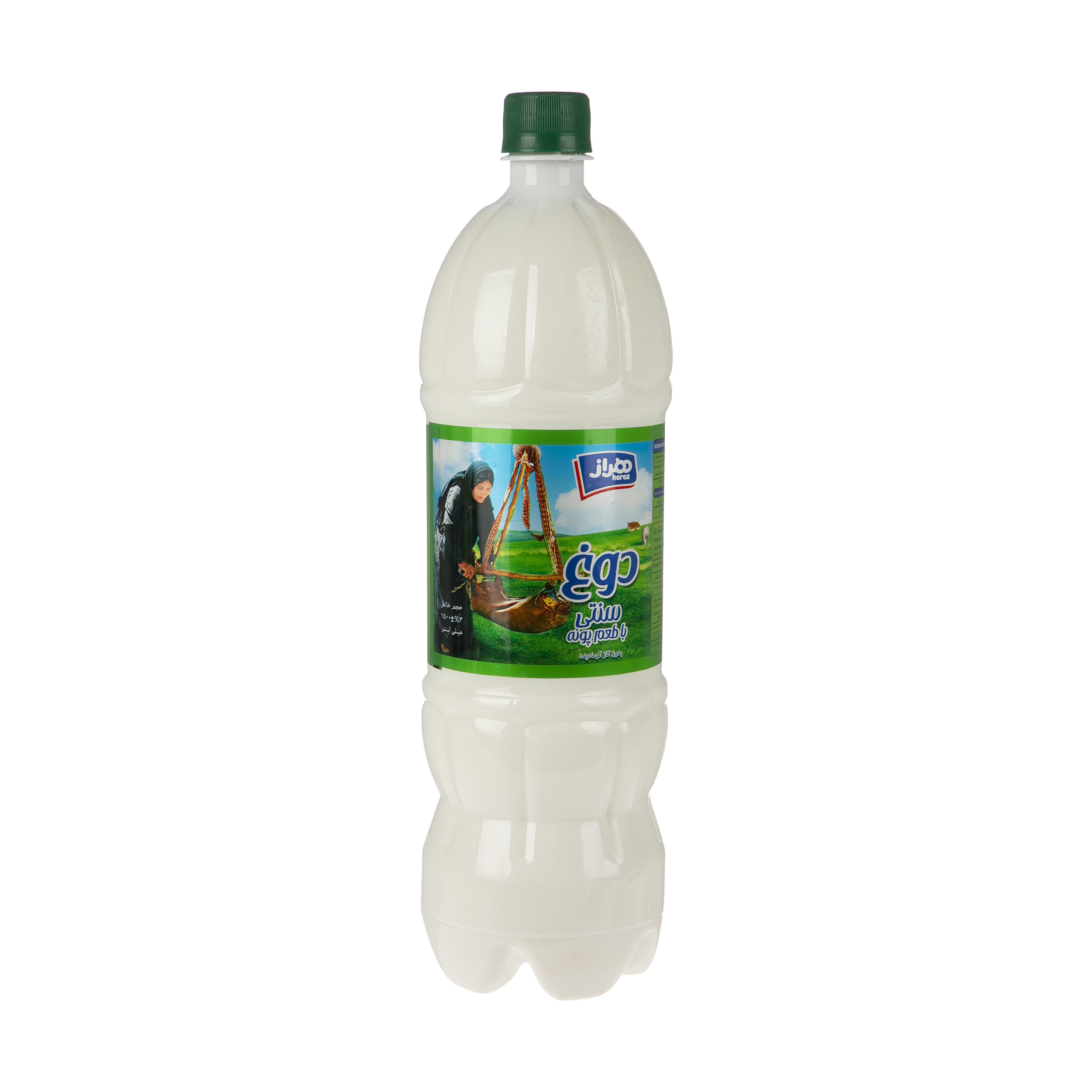 دوغ سنتی با طعم پونه هراز - 1.5 لیتر دوغ سنتی با طعم پونه هراز - 1.5 لیتر