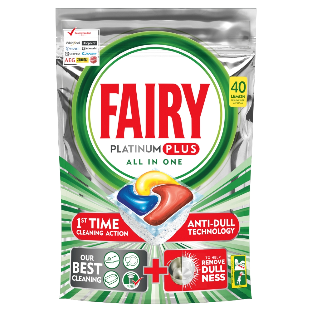قرص ماشین ظرفشویی فیری مدل Platinum Plus بسته 40 عددی قرص ماشین ظرفشویی فیری مدل Platinum Plus بسته 40 عددی