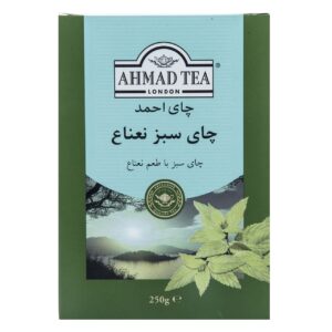 چای سبز احمد با طعم نعناع بسته 250 گرمی