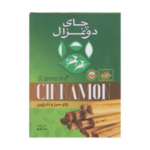چای سبز و دارچین دو غزال  - 100 گرم