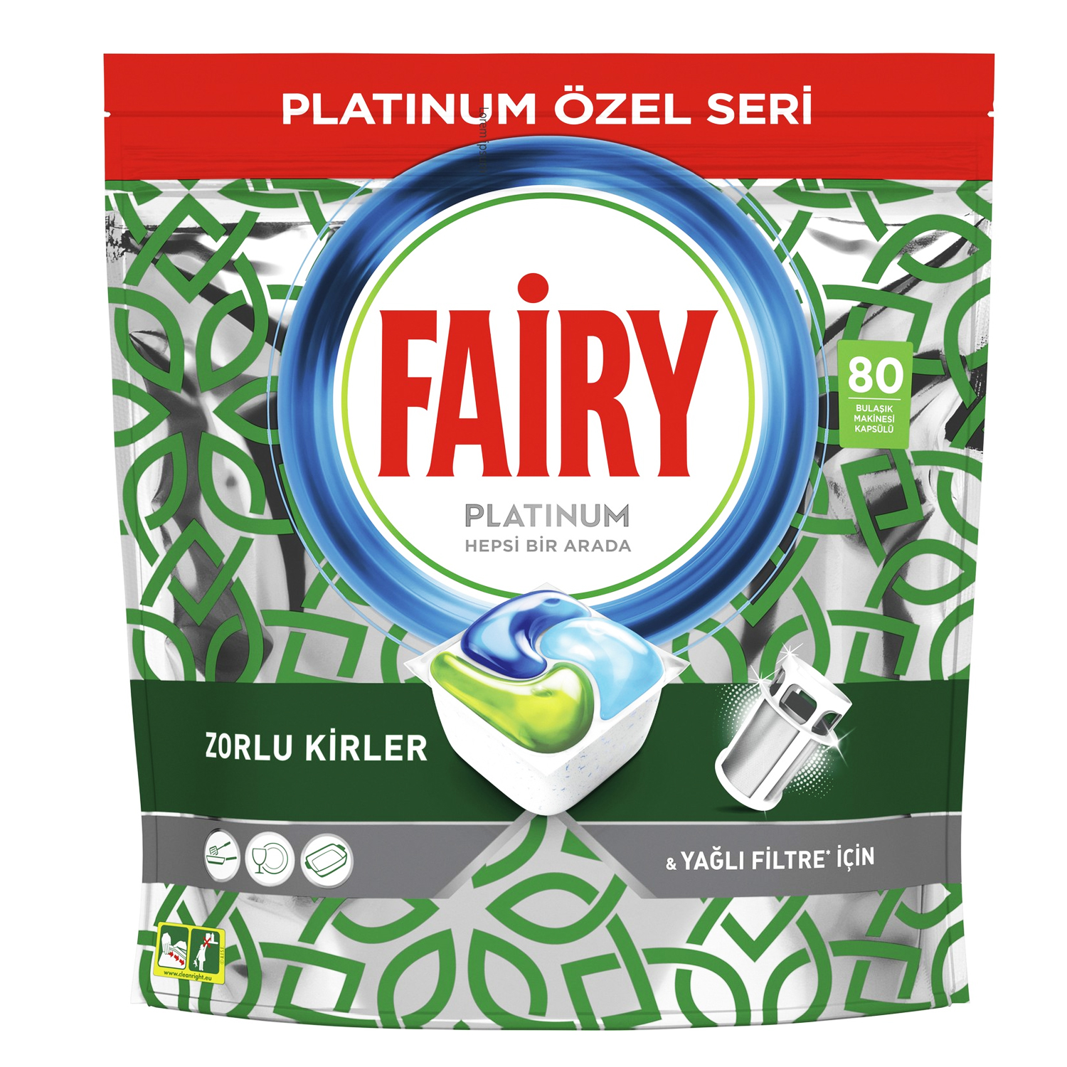 قرص ماشین ظرفشویی فیری مدل Platinum Ozel بسته 80 عددی قرص ماشین ظرفشویی فیری مدل Platinum Ozel بسته 80 عددی