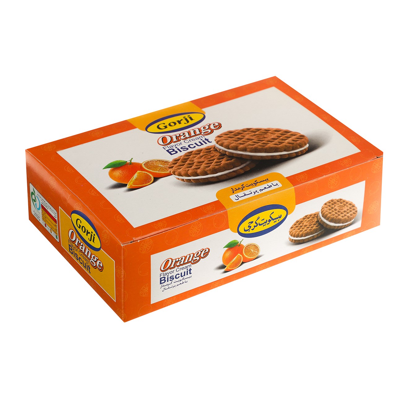 بیسکوییت کرمدار با طعم پرتقال گرجی مقدار 360 گرم بیسکوییت کرمدار با طعم پرتقال گرجی مقدار 360 گرم