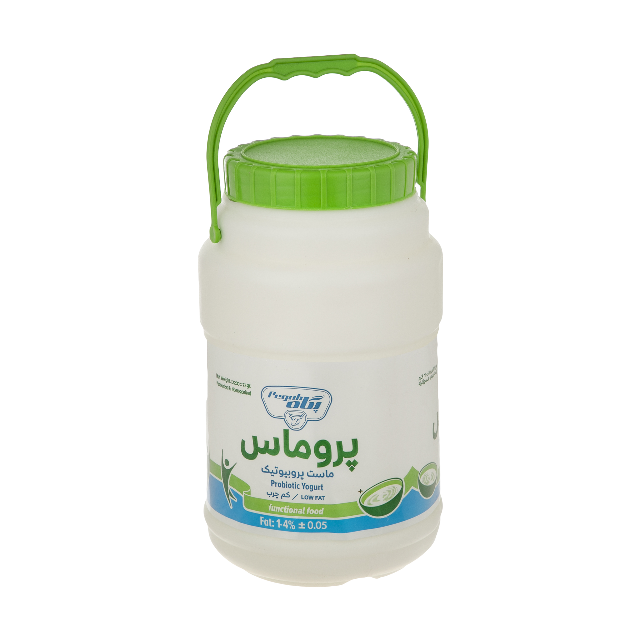 ماست پروماس پروبیوتیک کم چرب پگاه مقدار 2200 گرم ماست پروماس پروبیوتیک کم چرب پگاه مقدار 2200 گرم