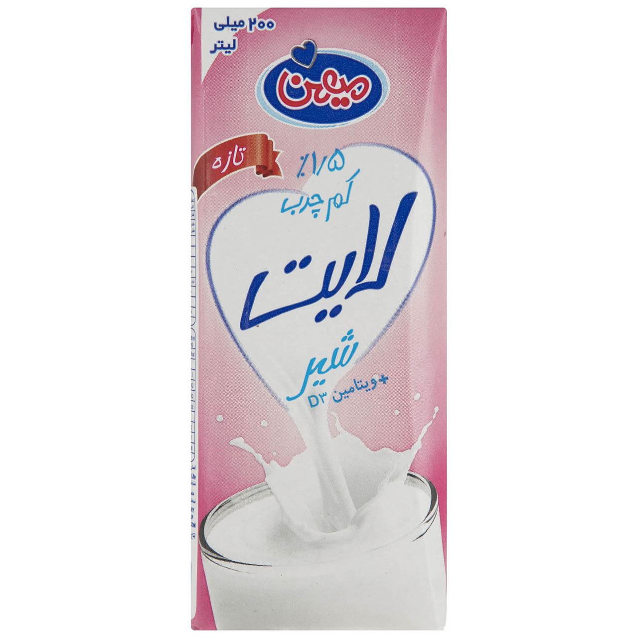 شیر کم چرب میهن حجم 0.2 لیتر شیر کم چرب میهن حجم 0.2 لیتر
