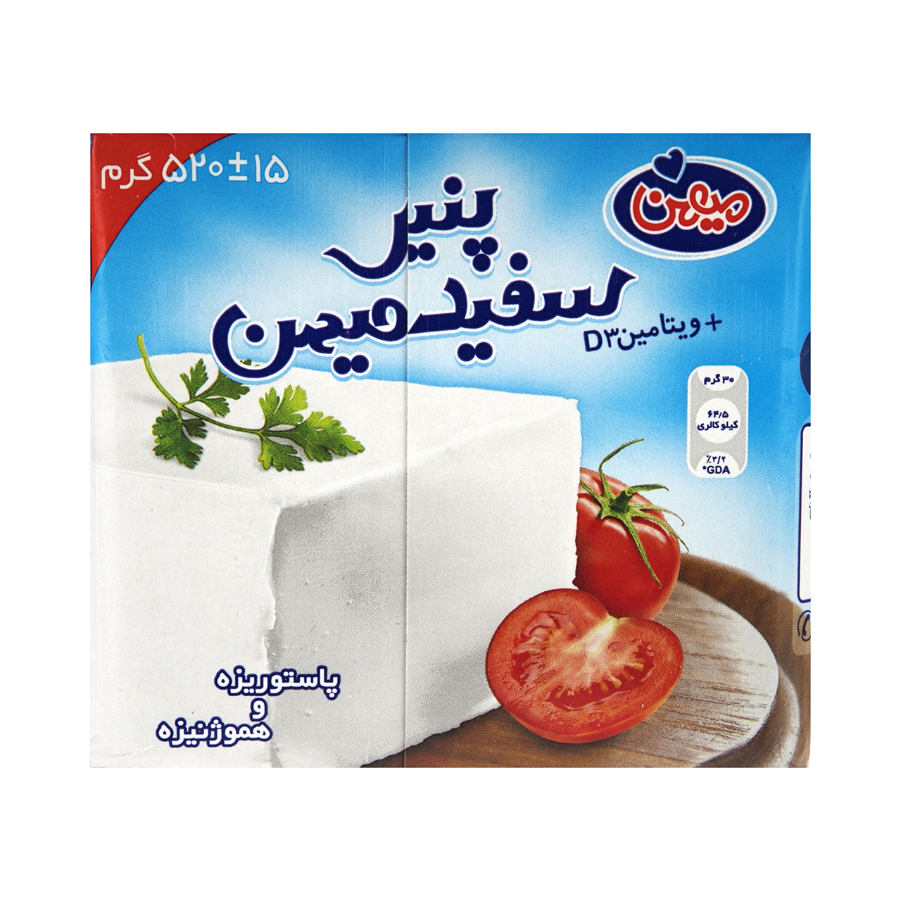 پنیر سفید میهن مقدار 520 گرم پنیر سفید میهن مقدار 520 گرم