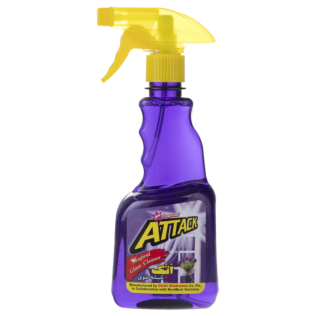 اسپری شیشه پاک کن اتک مدل Purple حجم 500 میلی لیتر اسپری شیشه پاک کن اتک مدل Purple حجم 500 میلی لیتر