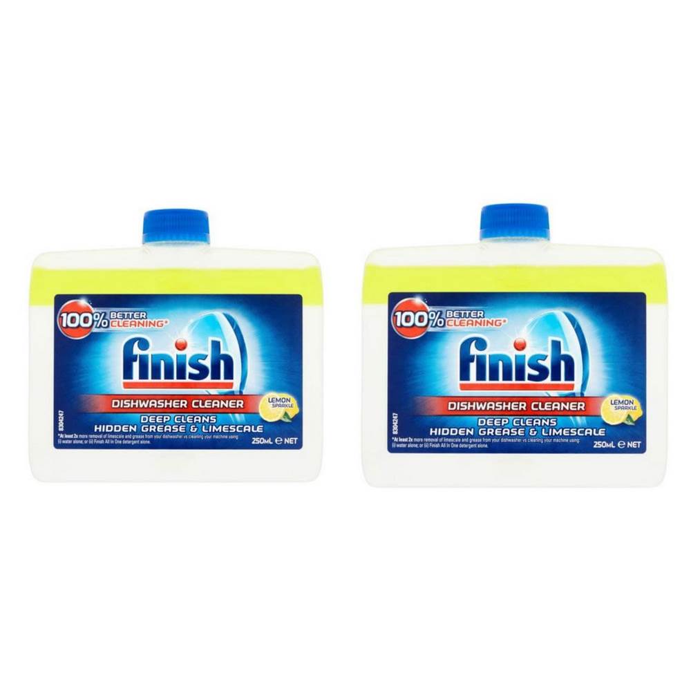 مایع جرم گیر ماشین ظرفشویی فینیش مدل Dishwasher Cleaner حجم 250 میلی لیتر مجموعه 2 عددی مایع جرم گیر ماشین ظرفشویی فینیش مدل Dishwasher Cleaner حجم 250 میلی لیتر مجموعه 2 عددی