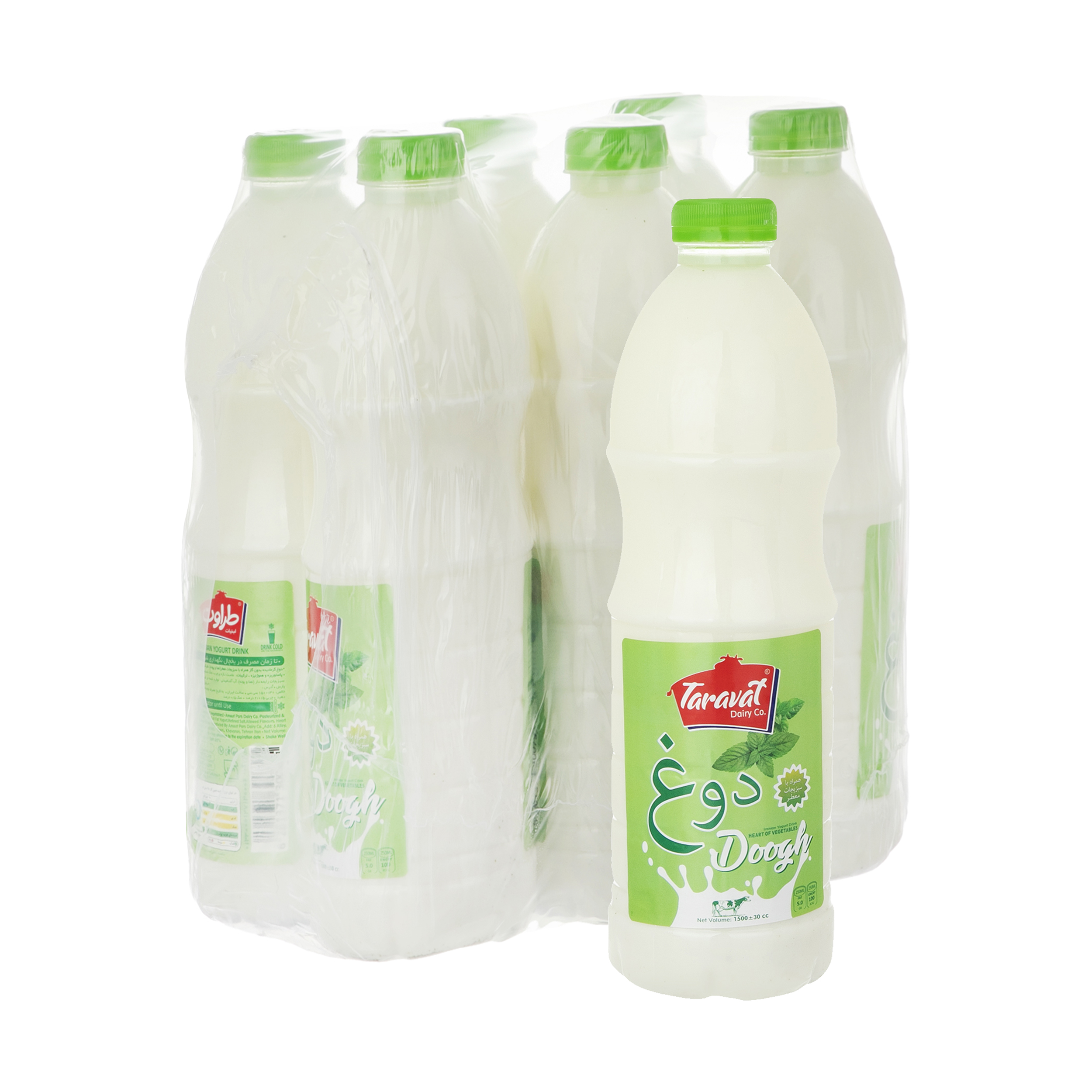 دوغ طراوت - 1500 میلی لیتر بسته 6 عددی دوغ طراوت - 1500 میلی لیتر بسته 6 عددی