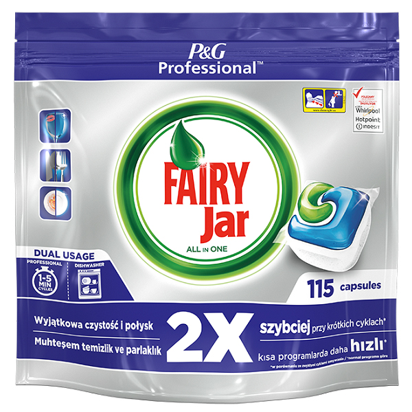 قرص ماشین ظرفشویی فیری مدل JAR 2X بسته 115 عددی قرص ماشین ظرفشویی فیری مدل JAR 2X بسته 115 عددی