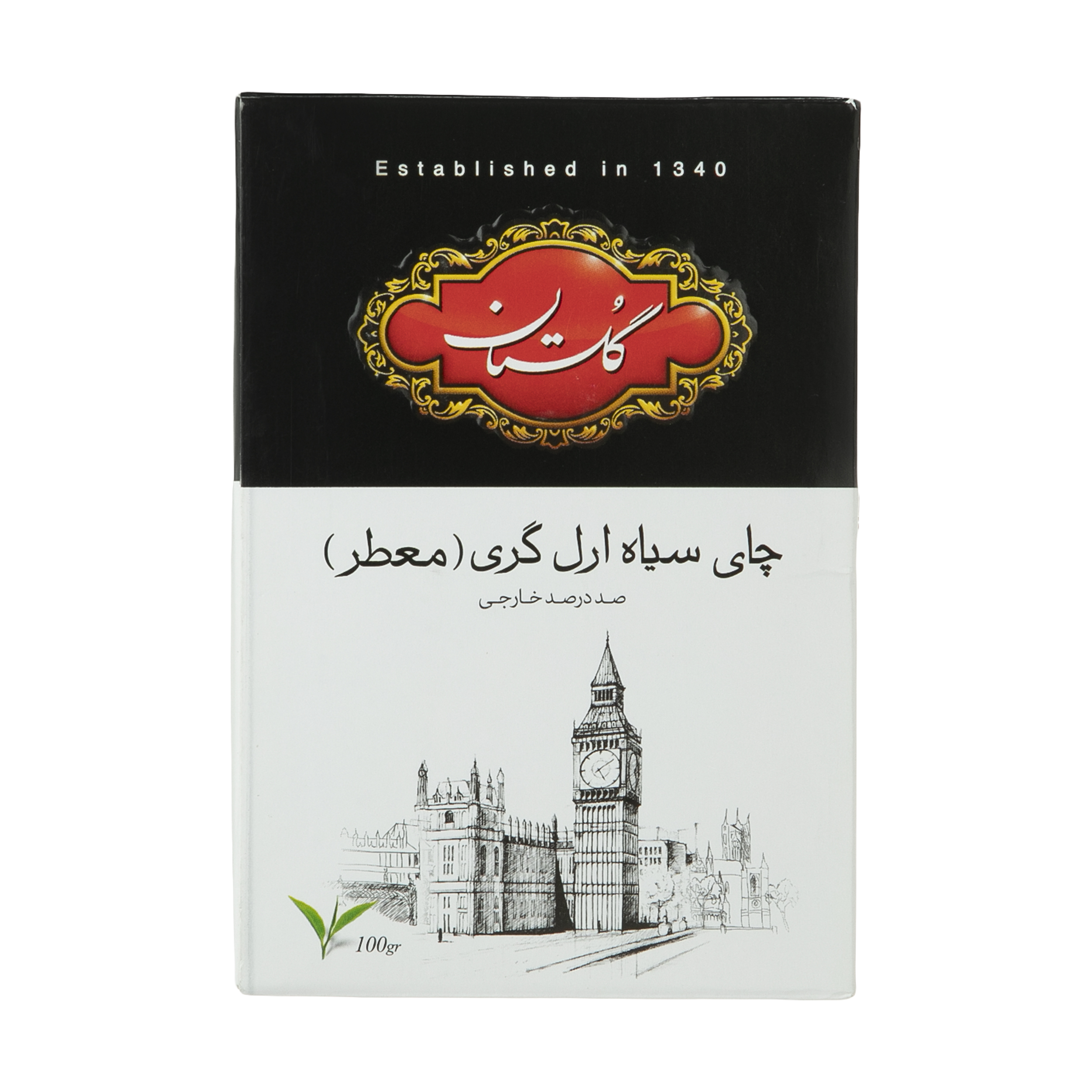 چای سیاه ارل گری گلستان - 100 گرم چای سیاه ارل گری گلستان - 100 گرم