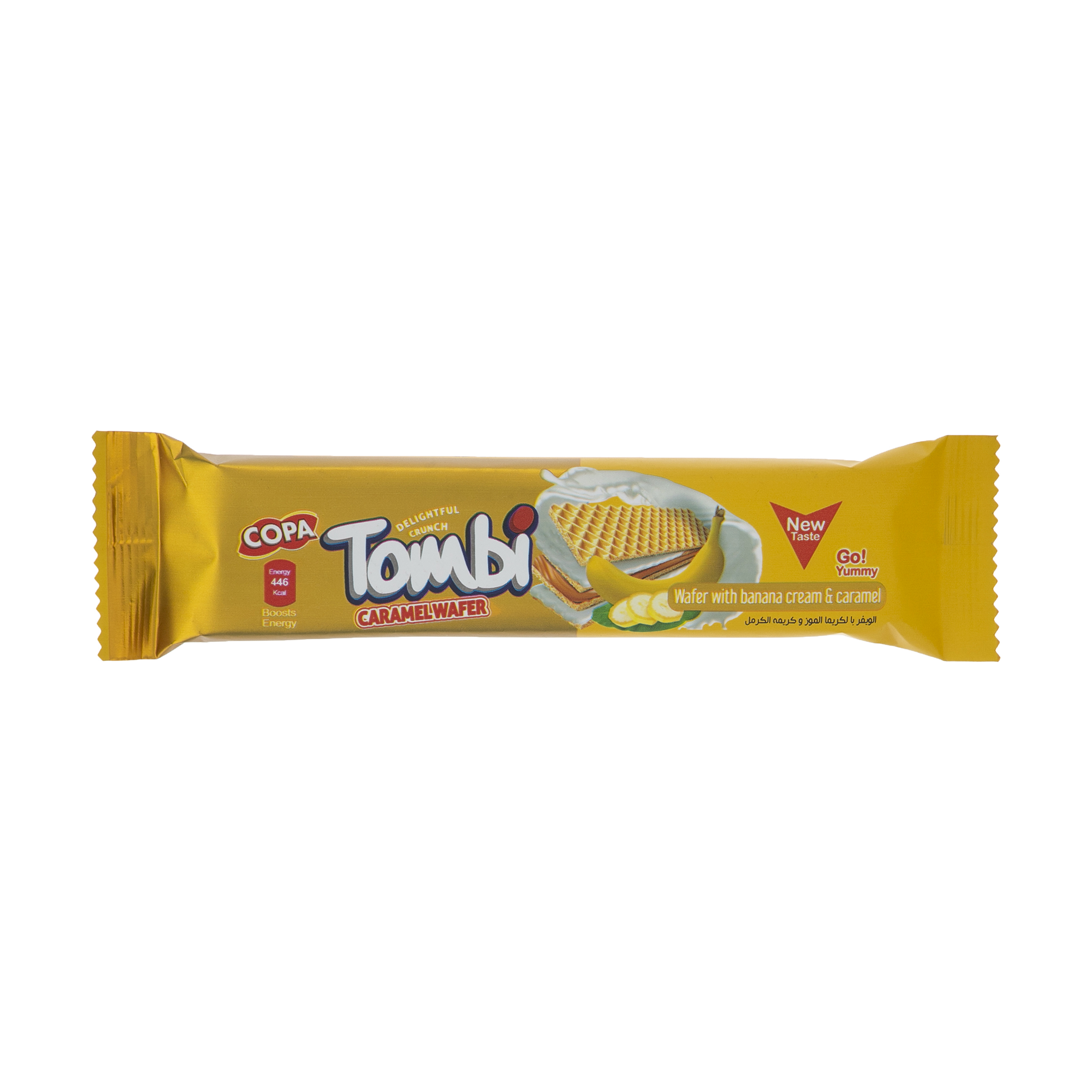 ویفر تامبی کوپا با طعم موز و کارامل - 18 گرم ویفر تامبی کوپا با طعم موز و کارامل - 18 گرم