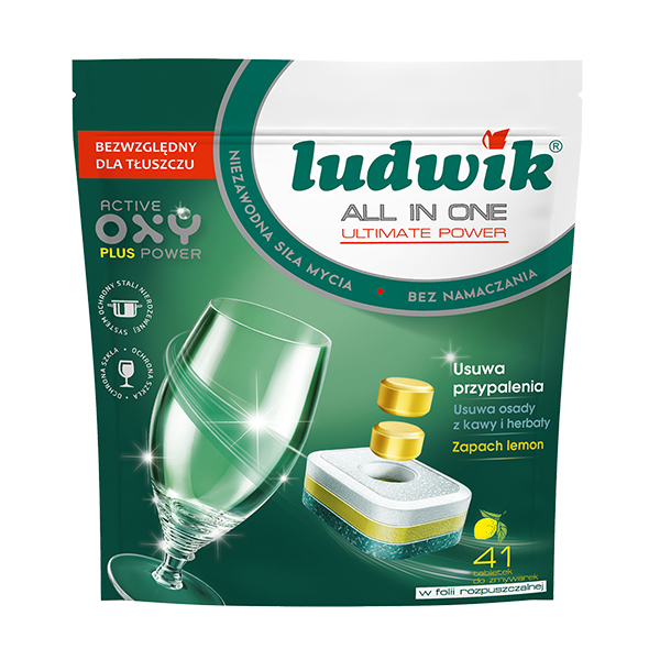 قرص ماشین ظرفشویی لودویک مدل All In One بسته 41 عددی قرص ماشین ظرفشویی لودویک مدل All In One بسته 41 عددی