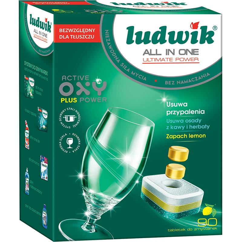 قرص ماشین ظرفشویی لودویک مدل All In One بسته 90 عددی قرص ماشین ظرفشویی لودویک مدل All In One بسته 90 عددی