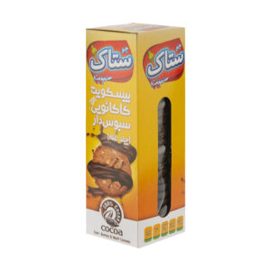 بیسکویت کاکائویی سبوس دار چند غله ستاک مقدار 350 گرم