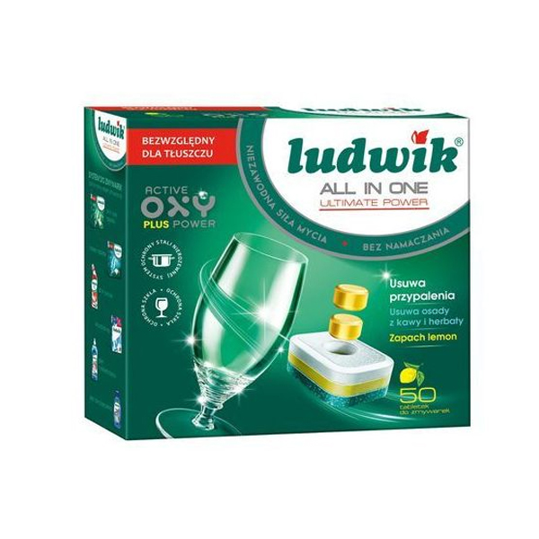 قرص ماشین ظرفشویی لودویک مدل All In One بسته 50 عددی قرص ماشین ظرفشویی لودویک مدل All In One بسته 50 عددی