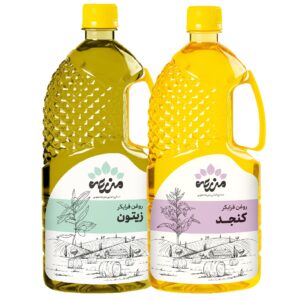 روغن سرخ کردنی زیتون فرابکر و روغن کنجد فرابکر مزرعه جنوبی - 500 میلی لیتر مجموعه 2 عددی