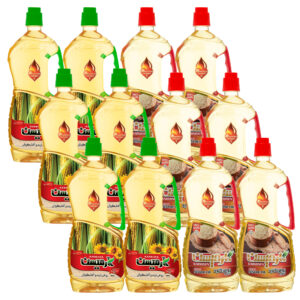 روغن کنجد خالص تصفیه و روغن ذرت و آفتابگردان کارمیسن  حجم 920 میلی لیتر بسته 12 عددی