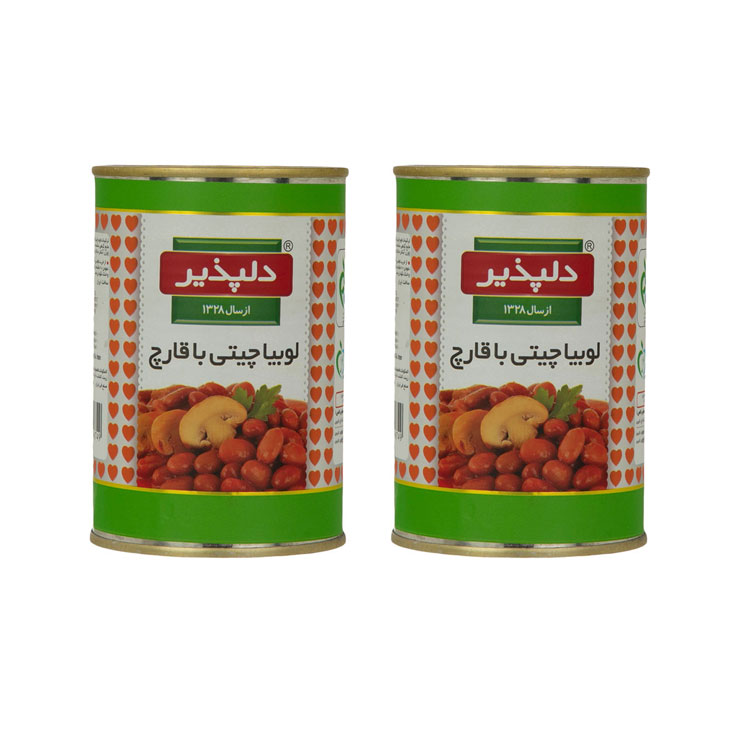 کنسرو لوبیا با قارچ دلپذیر - 420 گرم مجموعه 2 عددی کنسرو لوبیا با قارچ دلپذیر - 420 گرم مجموعه 2 عددی