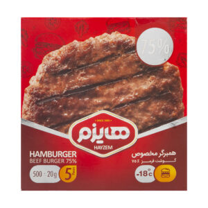 همبرگر مخصوص 75 درصد هایزم مقدار 500 گرم