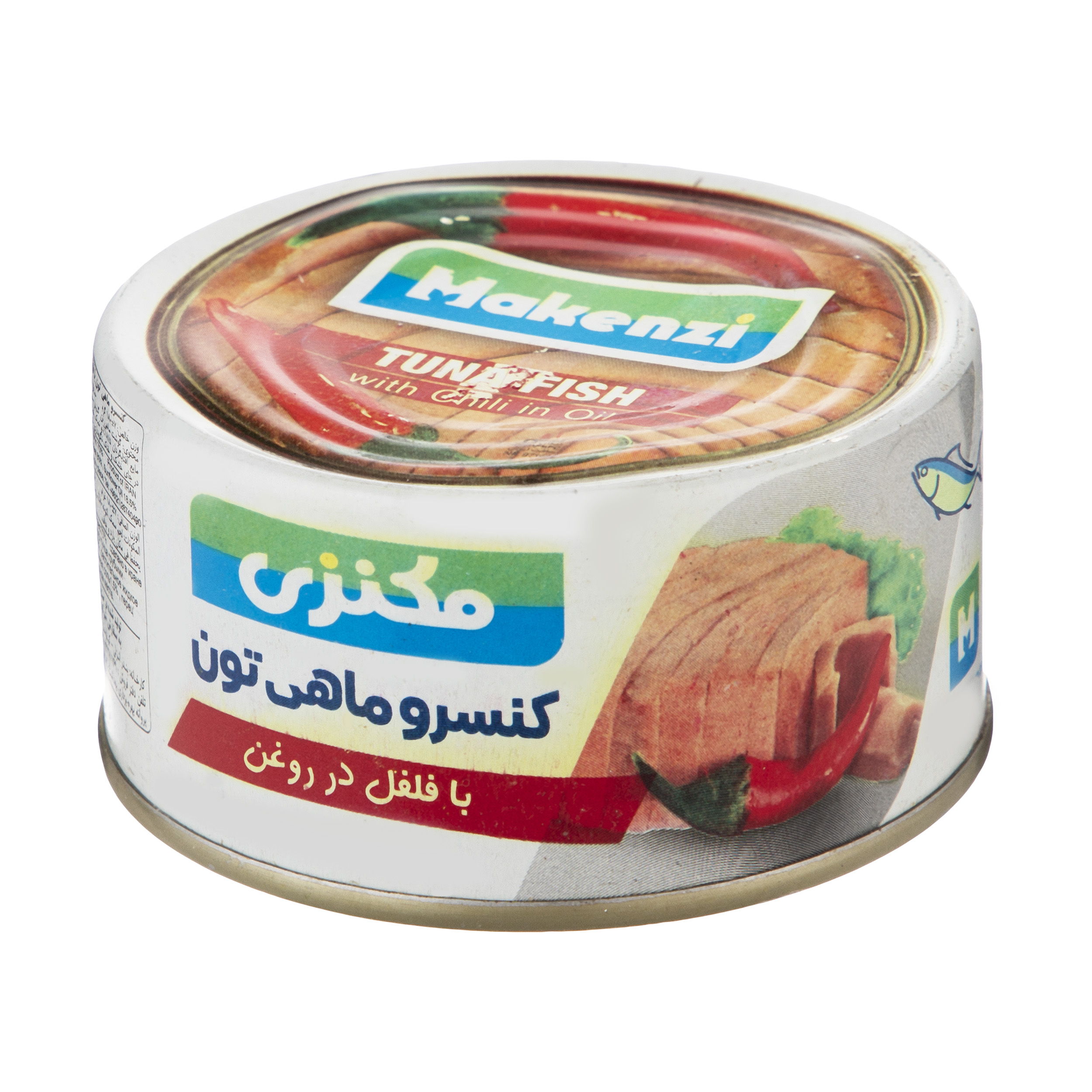 کنسرو ماهی تون مکنزی با فلفل در روغن - 180 گرم کنسرو ماهی تون مکنزی با فلفل در روغن - 180 گرم