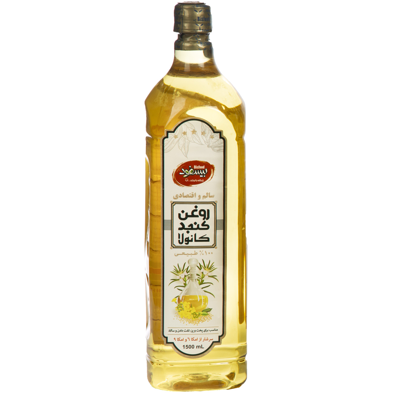روغن کنجد و کانولا بیسفود - 1.5 لیتر روغن کنجد و کانولا بیسفود - 1.5 لیتر
