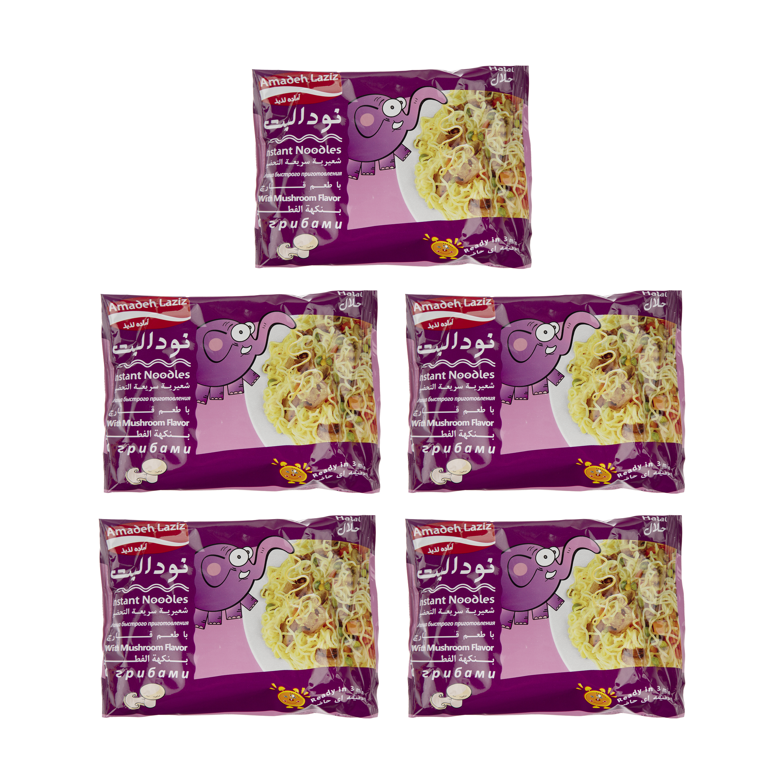 نودالیت با طعم قارچ آماده لذیذ بسته 5 عددی نودالیت با طعم قارچ آماده لذیذ بسته 5 عددی
