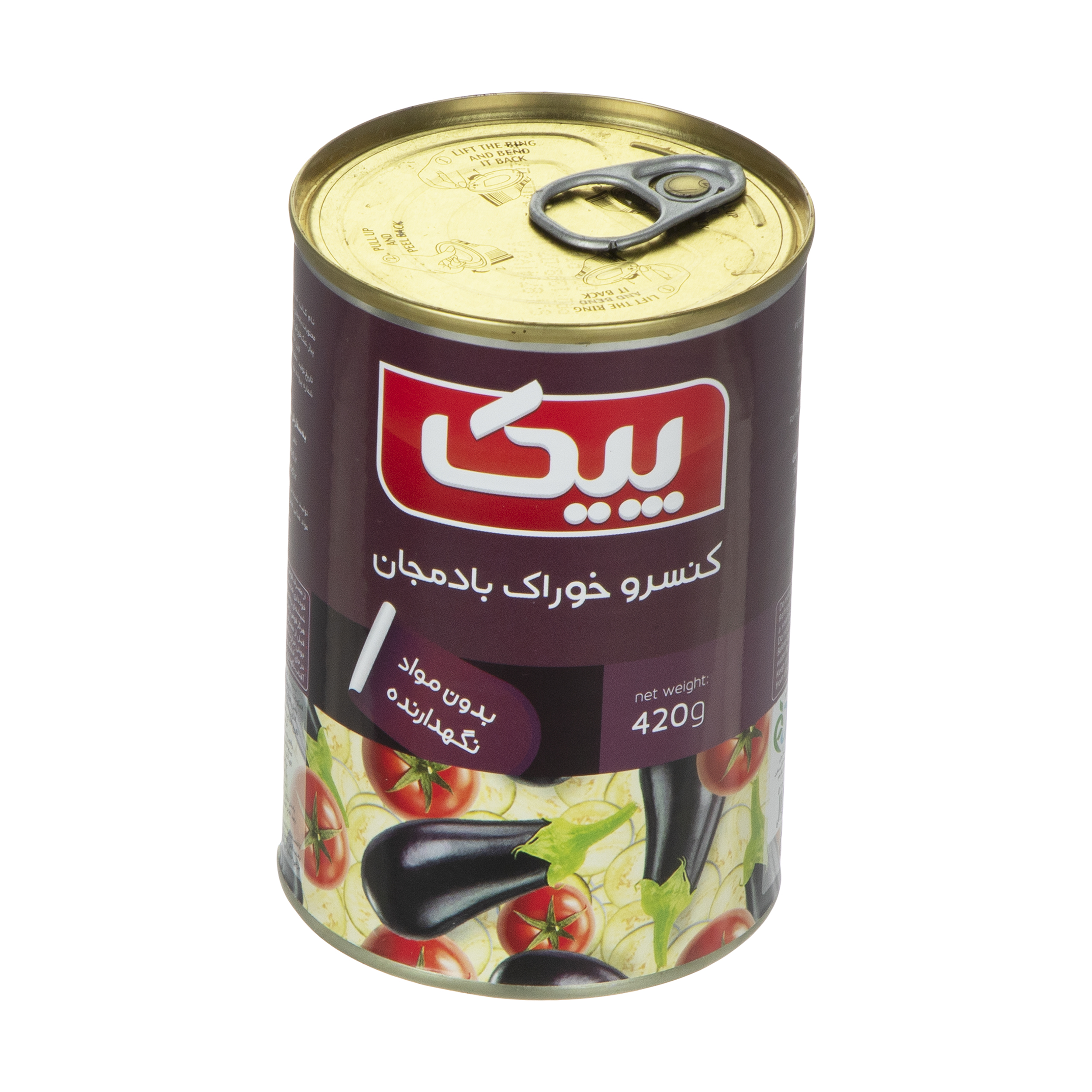 کنسرو خوراک بادمجان پیک - 420 گرم کنسرو خوراک بادمجان پیک - 420 گرم