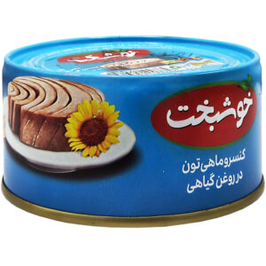 کنسرو ماهی تون در روغن گیاهی خوشبخت - 180 گرم