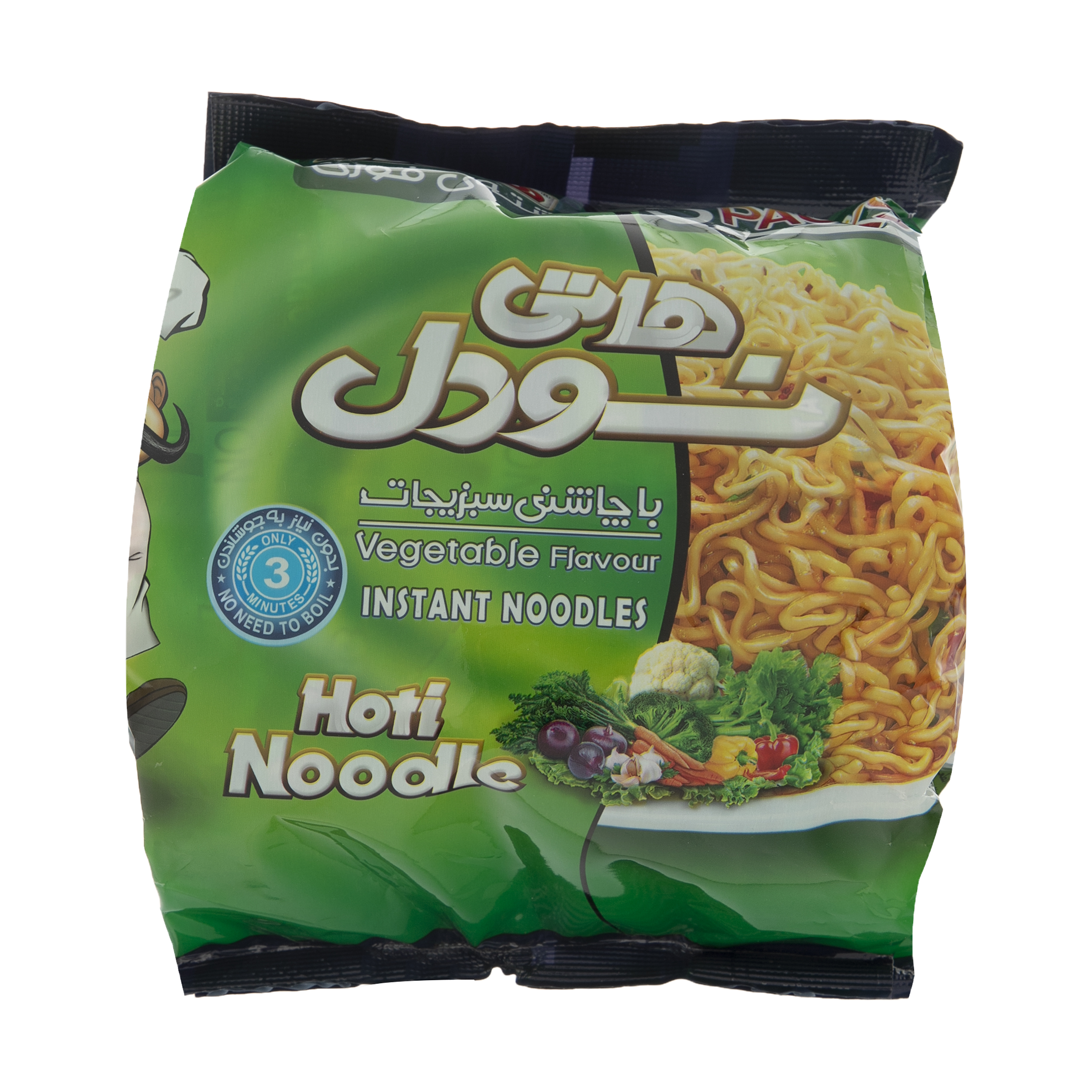 هاتی نودل هاتی کارا با طعم سبزیجات - 77 گرم بسته 5 عددی هاتی نودل هاتی کارا با طعم سبزیجات - 77 گرم بسته 5 عددی