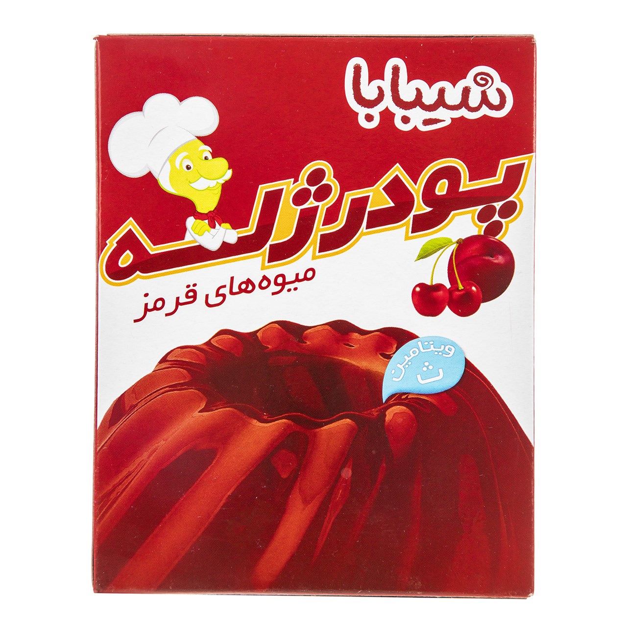 پودر ژله میوه های قرمز شیبابا مقدار 100 گرم پودر ژله میوه های قرمز شیبابا مقدار 100 گرم