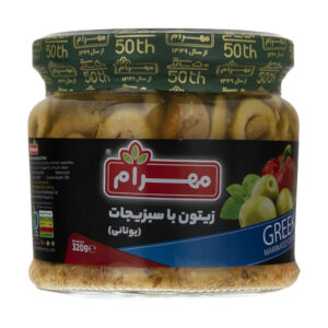 زیتون با سبزیجات مهرام - 320 گرم