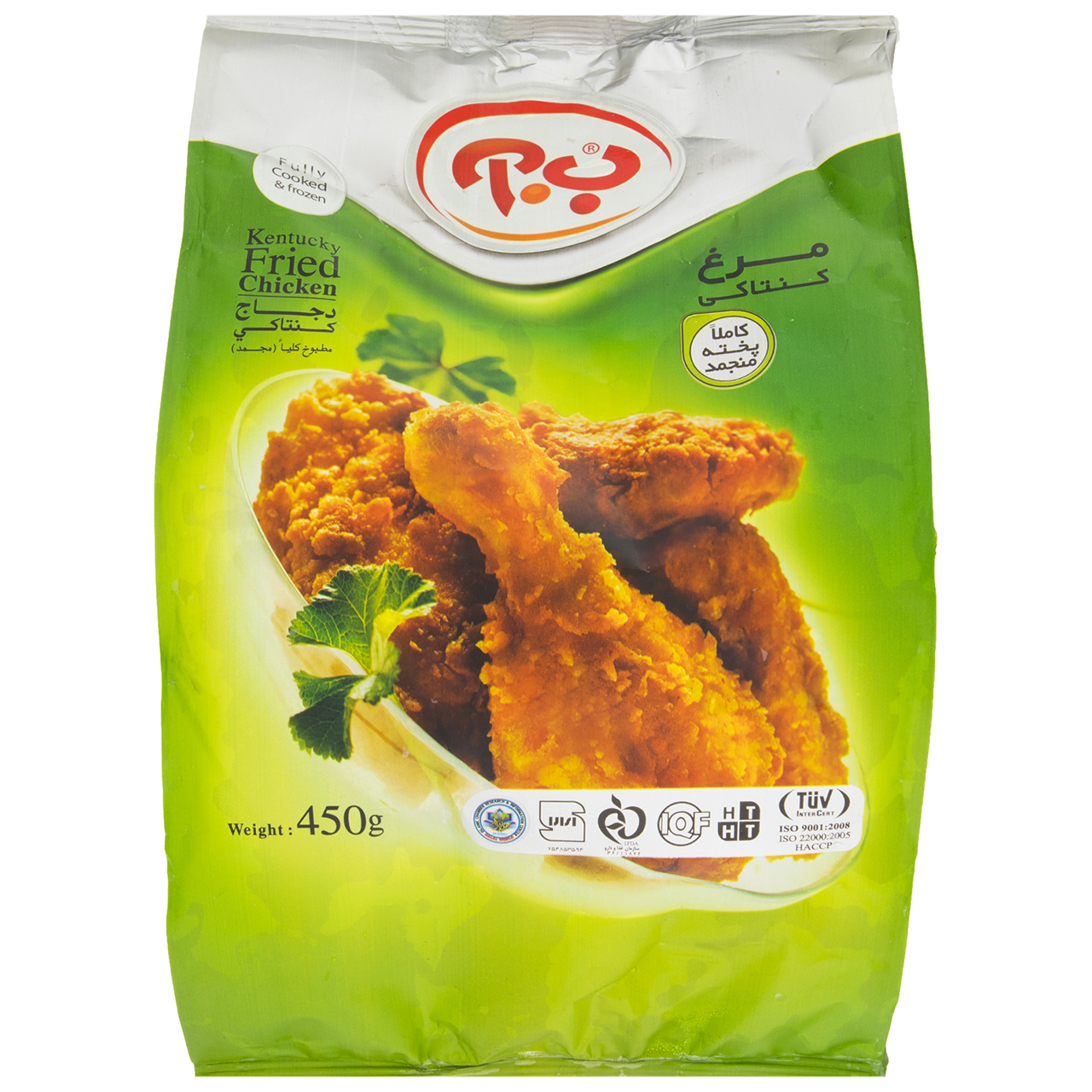 مرغ کنتاکی ب.آ مقدار 450 گرم مرغ کنتاکی ب.آ مقدار 450 گرم