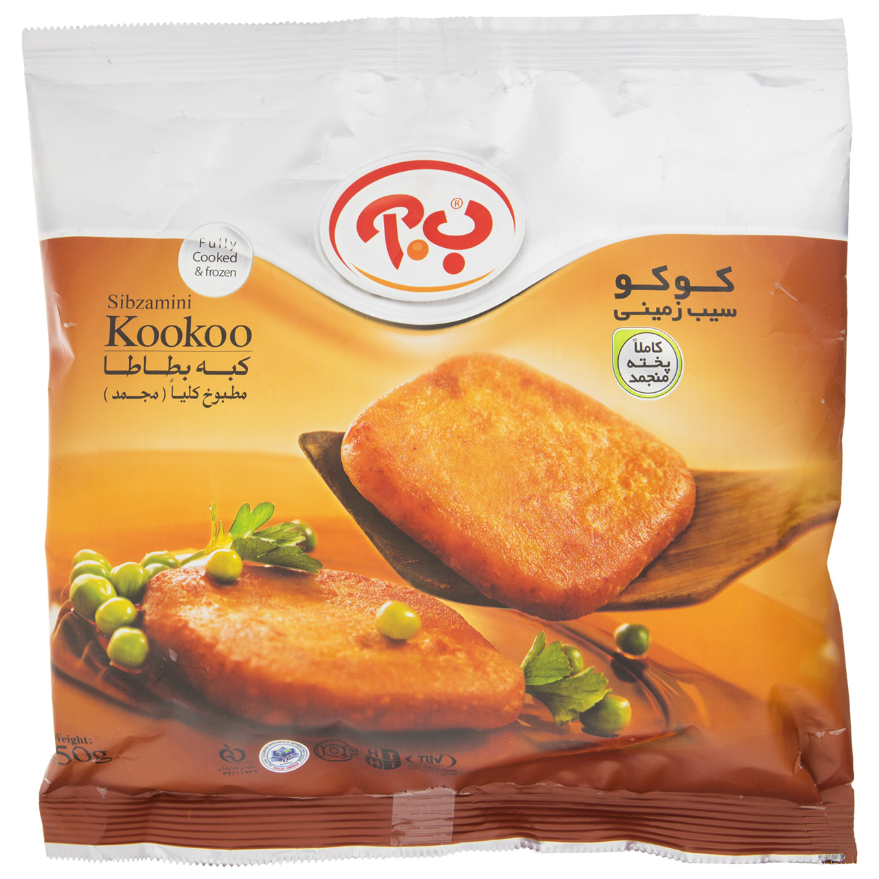 کوکو سیب زمینی ب.آ مقدار 450 گرم کوکو سیب زمینی ب.آ مقدار 450 گرم