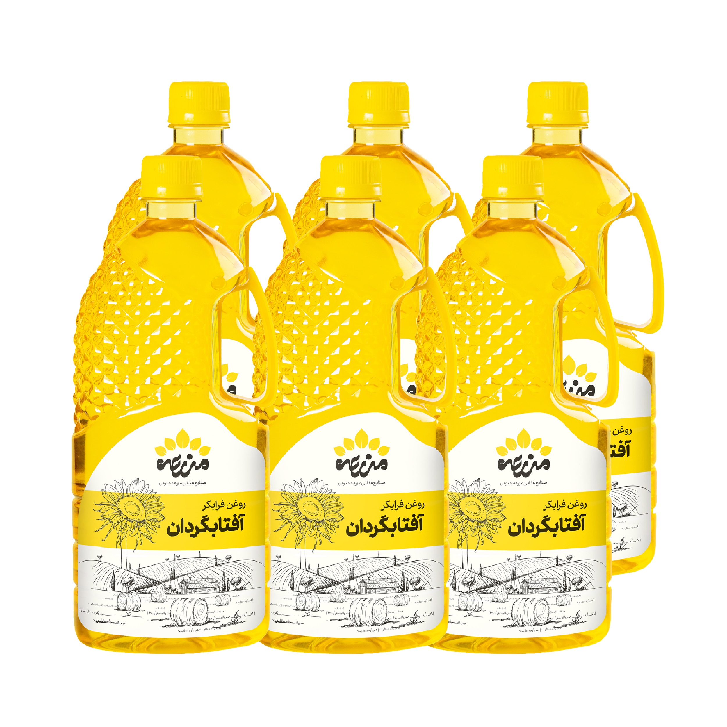 روغن آفتابگردان فرابکر مزرعه جنوبی - 1 لیتر بسته شش عددی روغن آفتابگردان فرابکر مزرعه جنوبی - 1 لیتر بسته شش عددی