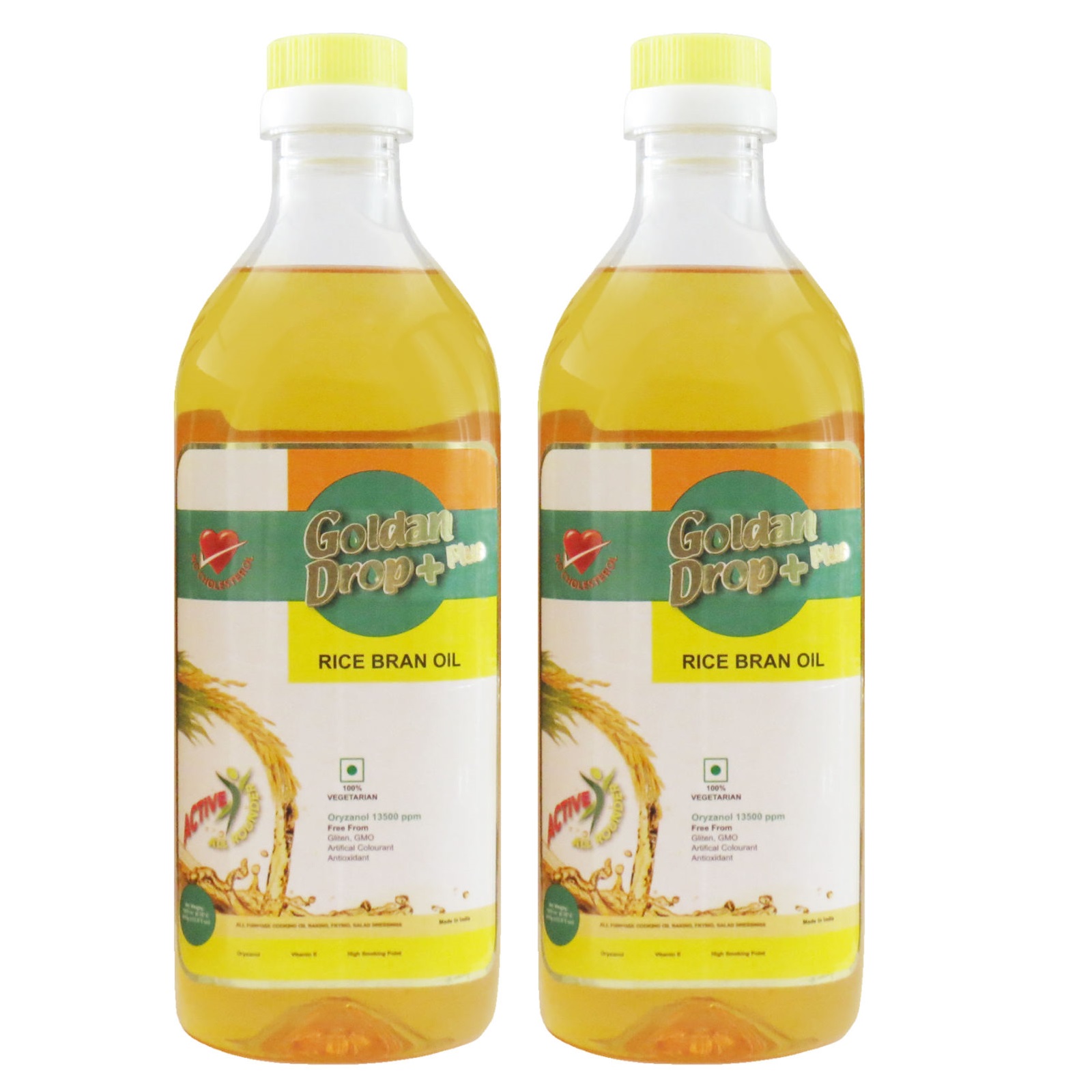 روغن سبوس برنج گلدن دراپ پلاس - 1000میلی لیتر بسته دو عددی روغن سبوس برنج گلدن دراپ پلاس - 1000میلی لیتر بسته دو عددی