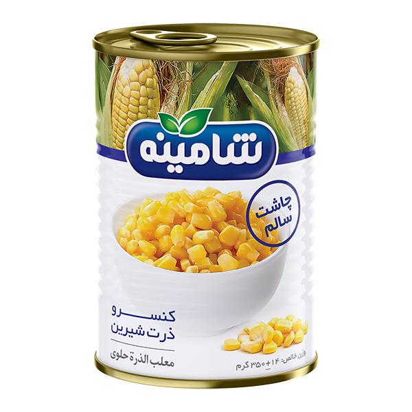 کنسرو ذرت شیرین شامینه - 350 گرم کنسرو ذرت شیرین شامینه - 350 گرم