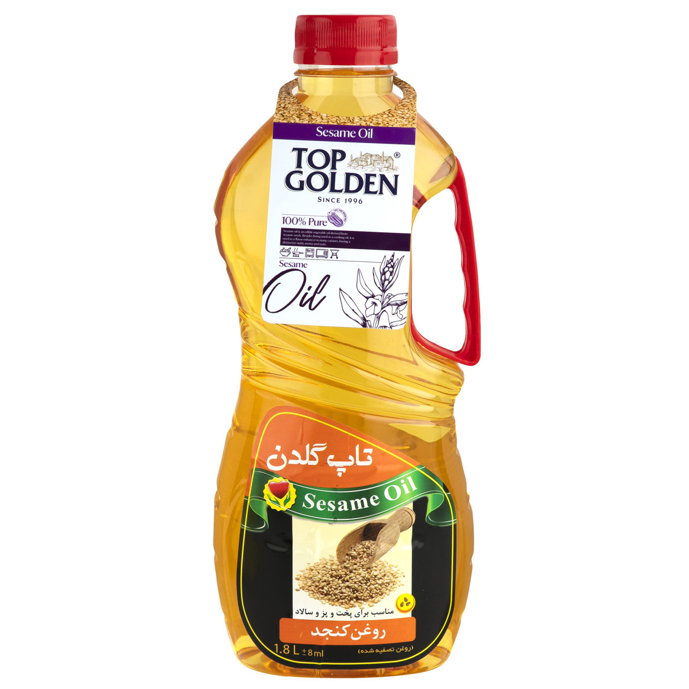 روغن کنجد تاپ گلدن - 1.8 لیتر روغن کنجد تاپ گلدن - 1.8 لیتر