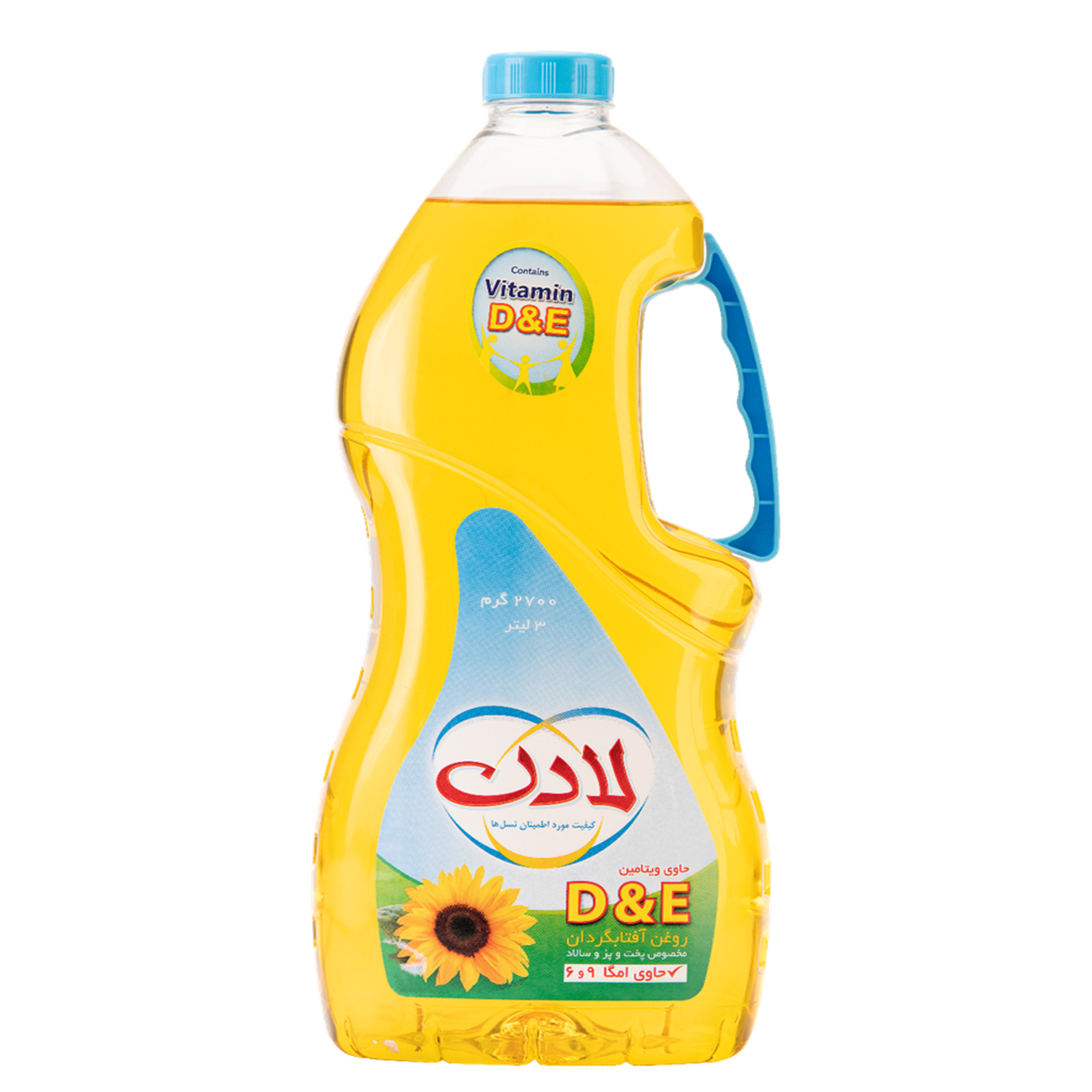 روغن مایع آفتابگردان حاوی ویتامین دی و ای لادن - 2.7 کیلوگرم روغن مایع آفتابگردان حاوی ویتامین دی و ای لادن - 2.7 کیلوگرم