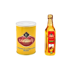 روغن حیوانی کرمانشاهی ممتاز باستانی - 900 گرم و روغن کنجد باستانی - 500 گرم