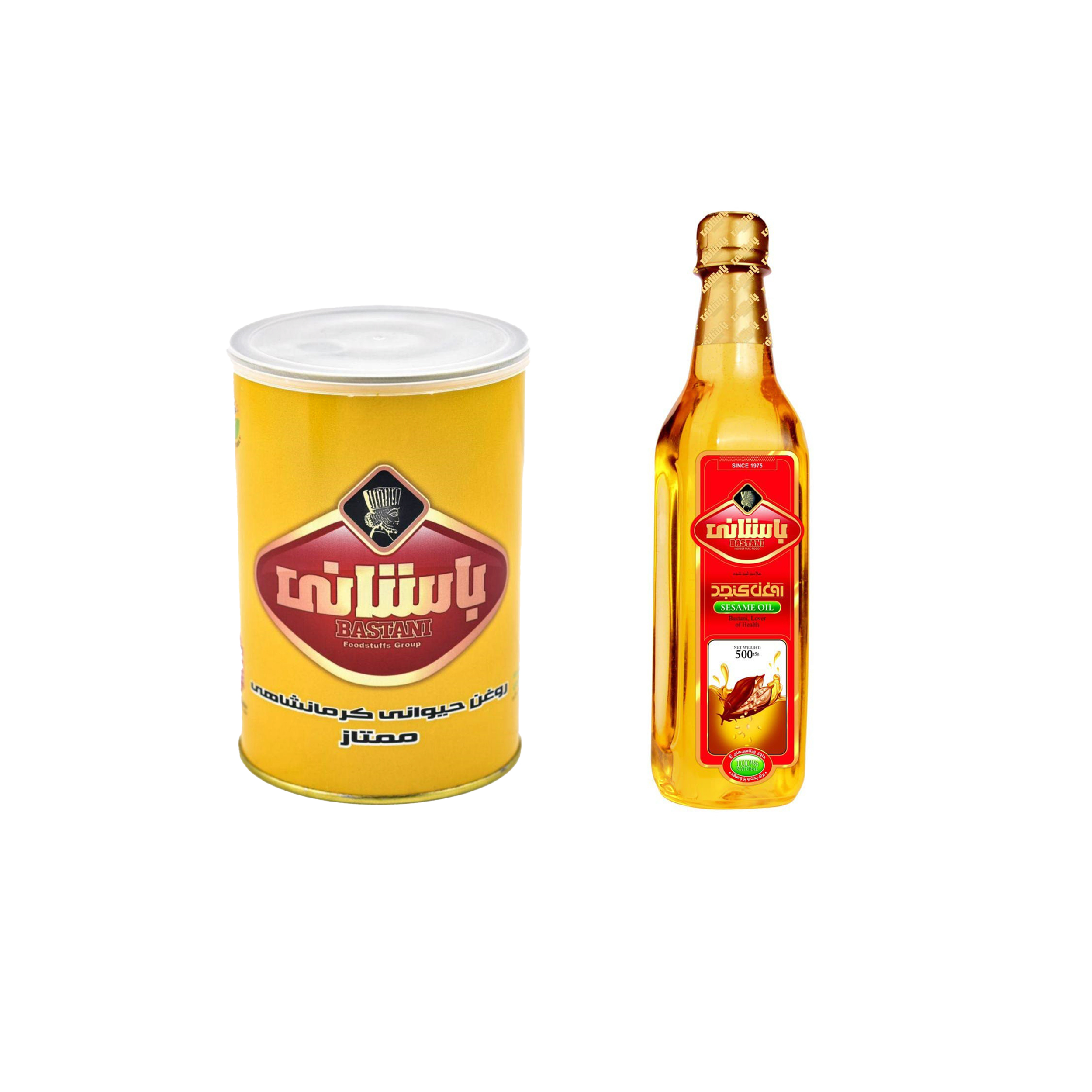 روغن حیوانی کرمانشاهی ممتاز باستانی - 900 گرم و روغن کنجد باستانی - 500 گرم روغن حیوانی کرمانشاهی ممتاز باستانی - 900 گرم و روغن کنجد باستانی - 500 گرم