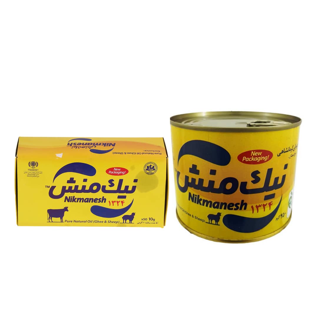 روغن حیوانی کرمانشاهی ممتاز نیک منش - 450 گرم و روغن حیوانی ممتاز نیک منش بسته 50 عددی روغن حیوانی کرمانشاهی ممتاز نیک منش - 450 گرم و روغن حیوانی ممتاز نیک منش بسته 50 عددی