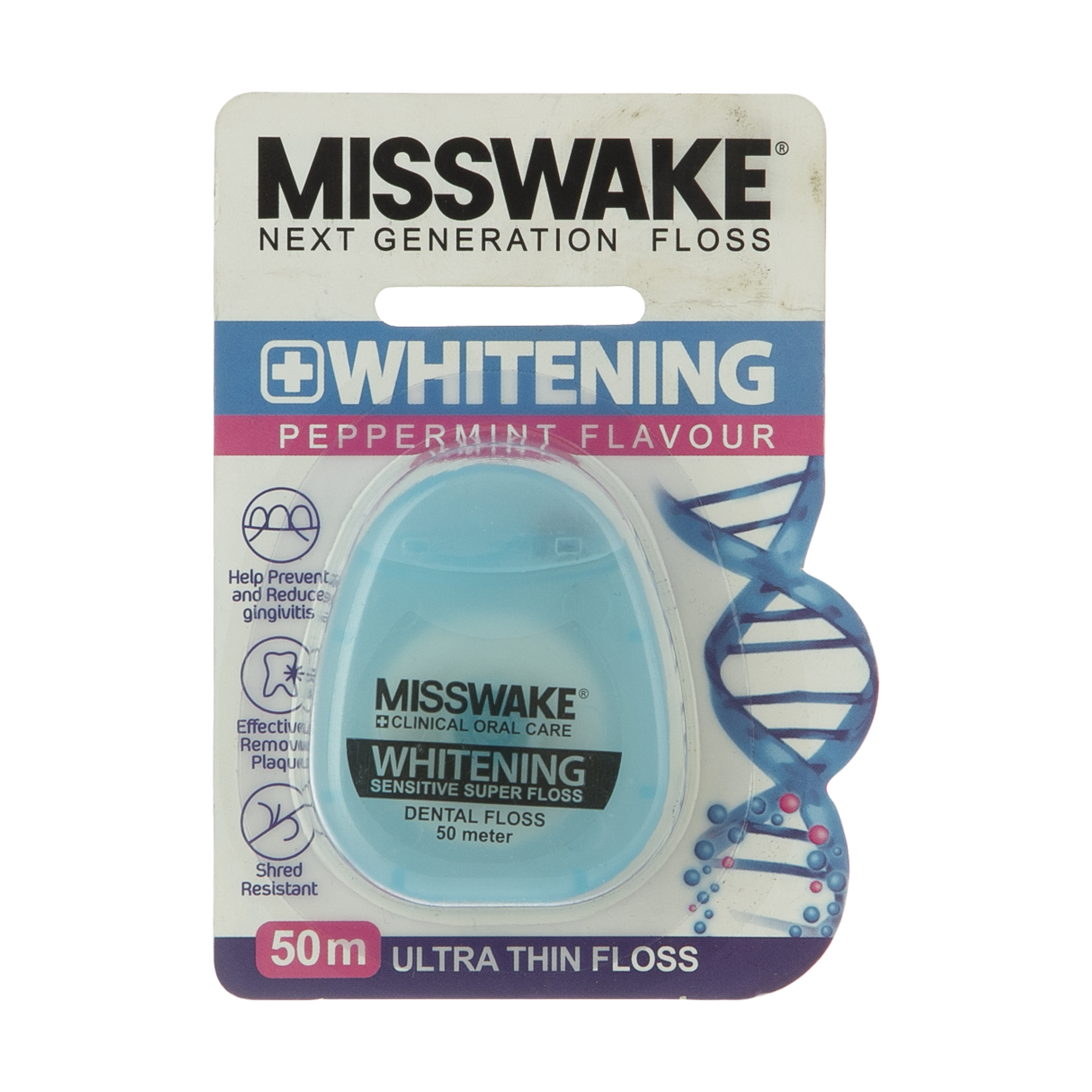 نخ دندان میسویک مدل whitening نخ دندان میسویک مدل whitening