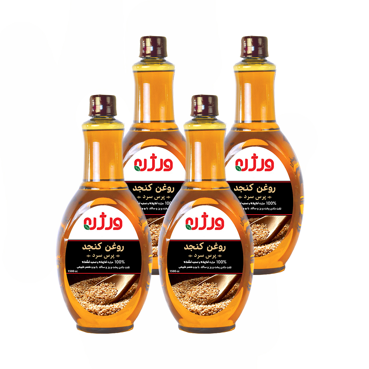 روغن کنجد فرابکر ورژن - 1.5 لیتر بسته 4 عددی روغن کنجد فرابکر ورژن - 1.5 لیتر بسته 4 عددی