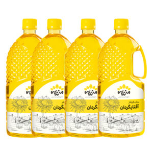 روغن آفتابگردان فرابکر مخصوص سرخ کردنی مزرعه جنوبی - 1 لیتر بسته 4 عددی