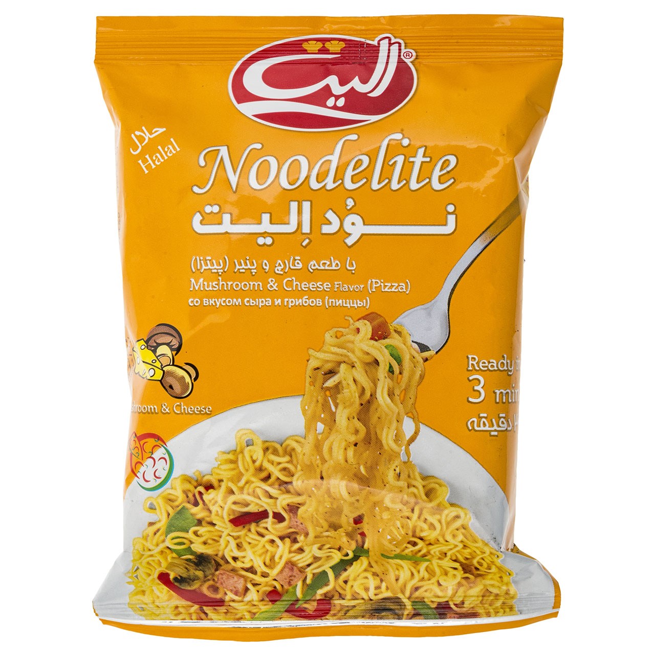 نودالیت با طعم قارچ و پنیر الیت - 75 گرم نودالیت با طعم قارچ و پنیر الیت - 75 گرم