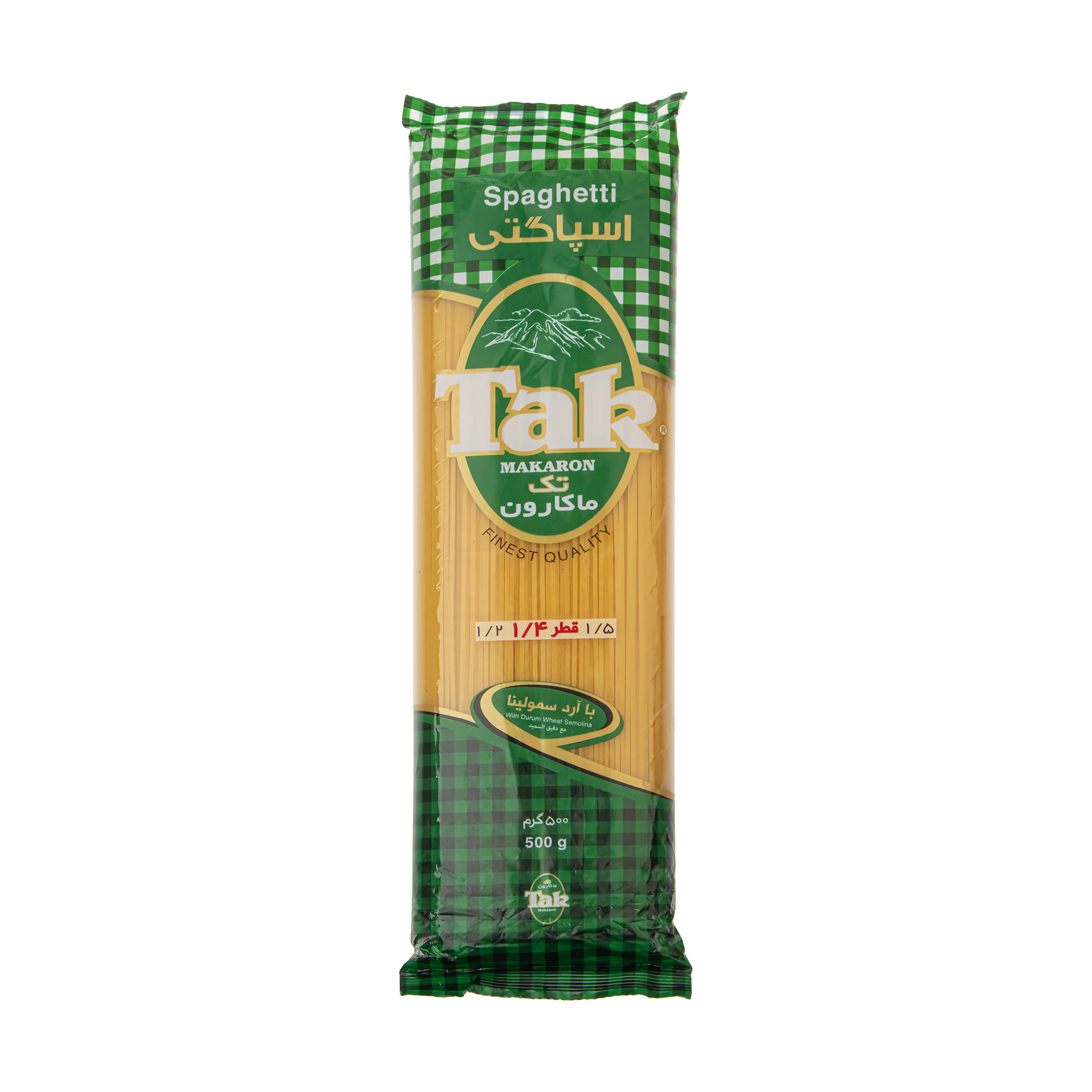 اسپاگتی تک ماکارون سایز 1.4 - 500 گرم اسپاگتی تک ماکارون سایز 1.4 - 500 گرم
