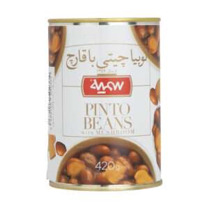 کنسرو لوبیا چیتی با قارچ سمیه - 420 گرم