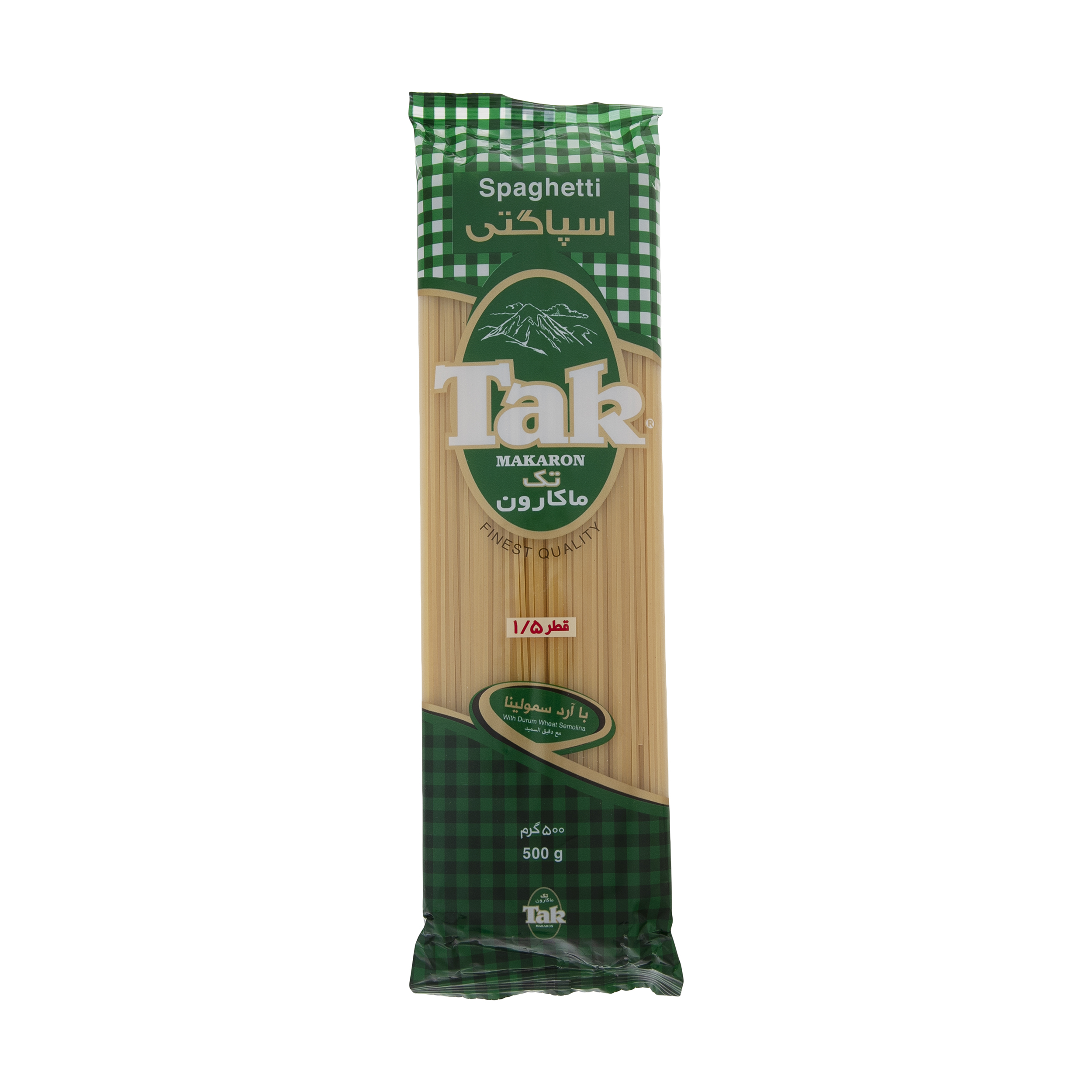 اسپاگتی قطر 1.5 تک ماکارون مقدار 500 گرمی اسپاگتی قطر 1.5 تک ماکارون مقدار 500 گرمی