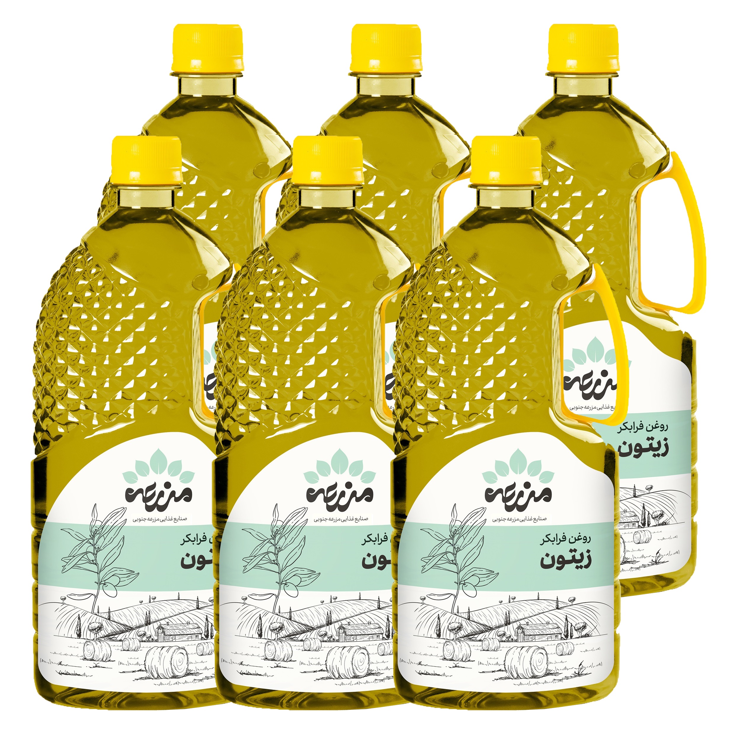 روغن زیتون فرابکر مزرعه جنوبی - 1 لیتر بسته 6 عددی روغن زیتون فرابکر مزرعه جنوبی - 1 لیتر بسته 6 عددی